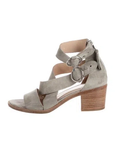 Pre-owned Rag & Bone Suede Sandals In Grey