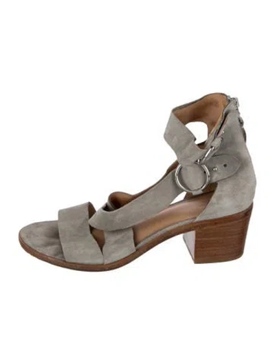 Pre-owned Rag & Bone Suede Sandals In Grey