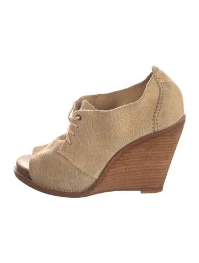 Pre-owned Rag & Bone Suede Sandals In Neutral