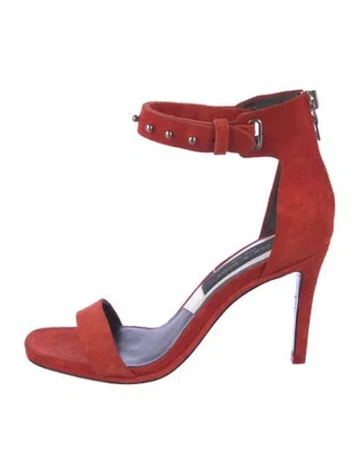 Pre-owned Rag & Bone Suede Sandals In Orange