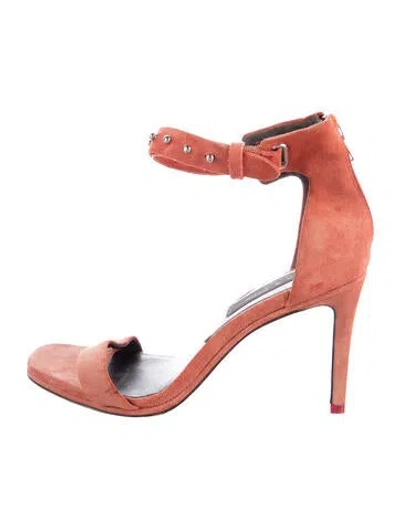 Pre-owned Rag & Bone Suede Sandals In Red