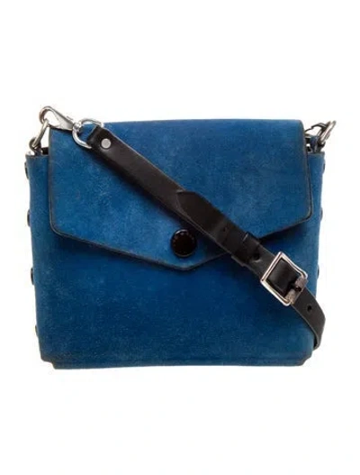 Pre-owned Rag & Bone Suede Shoulder Bag In Blue