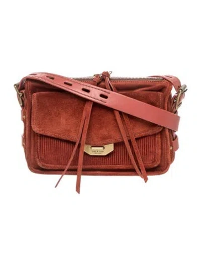 Pre-owned Rag & Bone Suede Shoulder Bag In Orange
