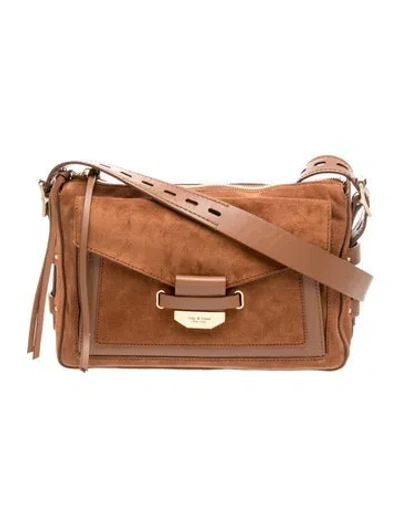 Pre-owned Rag & Bone Suede Shoulder Bag W/ Tags In Brown