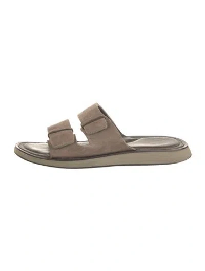 Pre-owned Rag & Bone Suede Slides In Neutrals