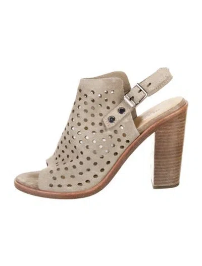 Pre-owned Rag & Bone Suede Slingback Sandals In Brown