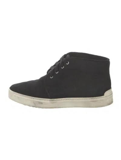 Pre-owned Rag & Bone Suede Sneakers In Black