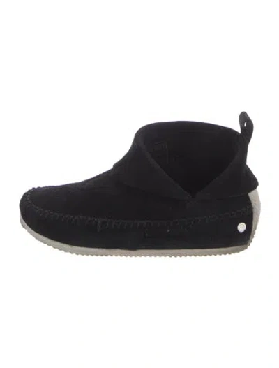 Pre-owned Rag & Bone Suede Sneakers In Black