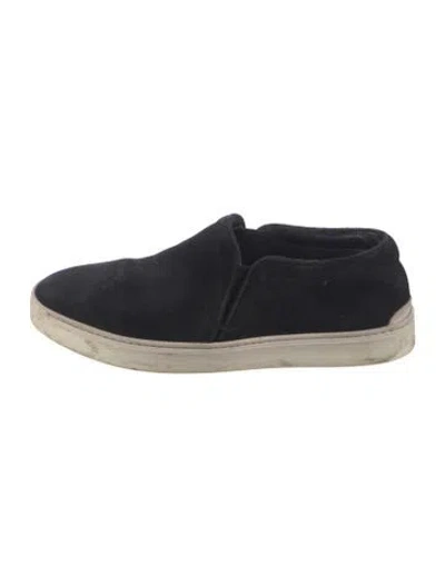 Pre-owned Rag & Bone Suede Sneakers In Black