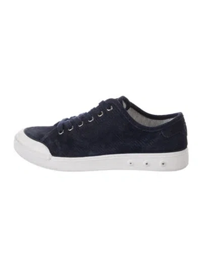 Pre-owned Rag & Bone Suede Sneakers In Blue