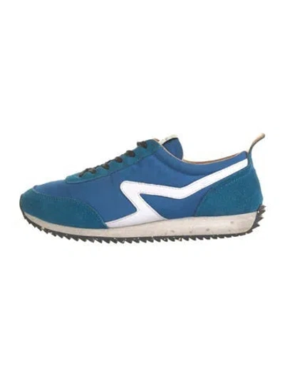 Pre-owned Rag & Bone Suede Sneakers In Blue