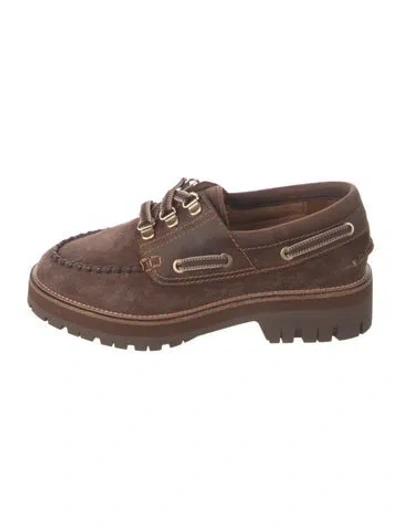 Pre-owned Rag & Bone Suede Sneakers In Brown