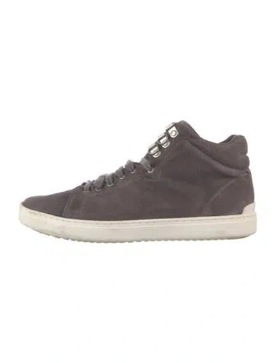 Pre-owned Rag & Bone Suede Sneakers In Gray