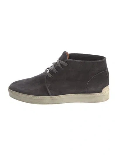 Pre-owned Rag & Bone Suede Sneakers In Gray