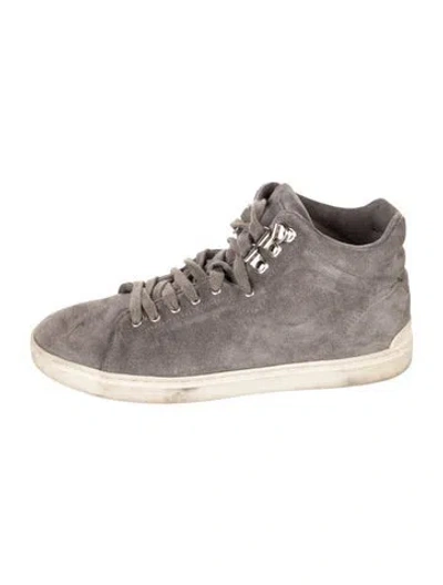 Pre-owned Rag & Bone Suede Sneakers In Grey