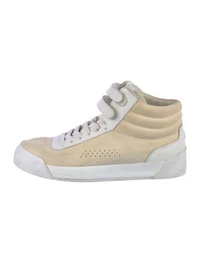 Pre-owned Rag & Bone Suede Sneakers In Neutral