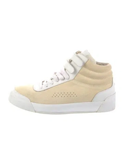 Pre-owned Rag & Bone Suede Sneakers In Neutral