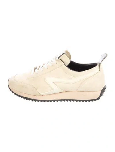 Pre-owned Rag & Bone Suede Sneakers In Neutral