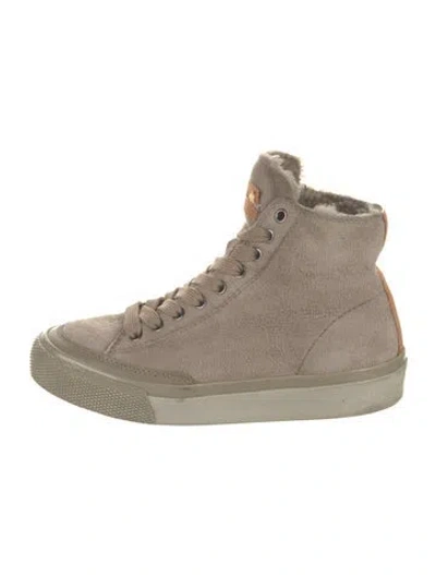 Pre-owned Rag & Bone Suede Sneakers In Neutral