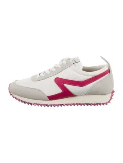 Pre-owned Rag & Bone Suede Sneakers In White