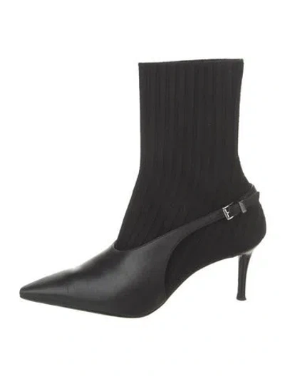 Pre-owned Rag & Bone Suede Sock Boots In Black