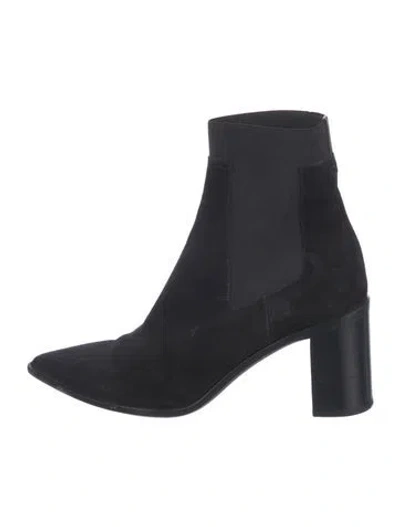 Pre-owned Rag & Bone Suede Sock Boots In Black