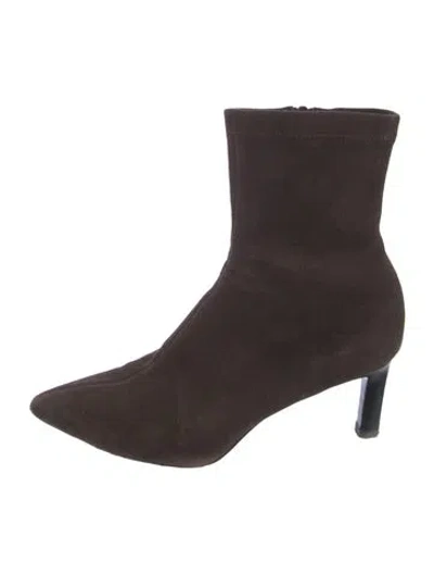 Pre-owned Rag & Bone Suede Sock Boots In Brown