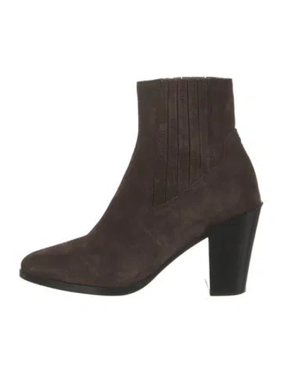 Pre-owned Rag & Bone Suede Sock Boots In Brown