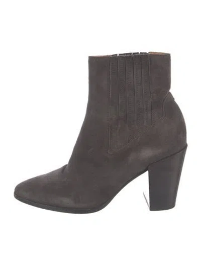 Pre-owned Rag & Bone Suede Sock Boots In Gray
