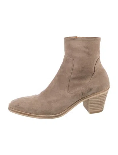 Pre-owned Rag & Bone Suede Sock Boots In Neutral