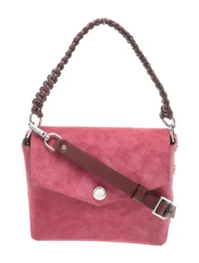 Pre-owned Rag & Bone Suede Top Handle Bag In Pink