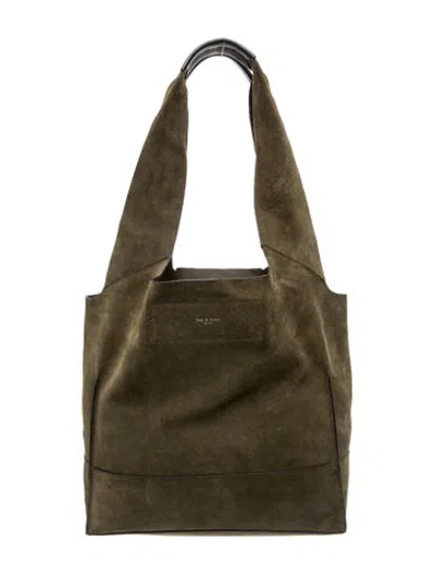 Pre-owned Rag & Bone Suede Tote In Green