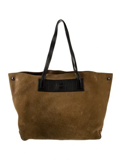Pre-owned Rag & Bone Suede Tote In Neutral