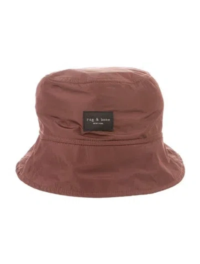 Pre-owned Rag & Bone Summer Bucket Hat In Burgundy