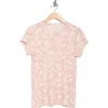 Rag & Bone Summer Leaf T-shirt In Pink
