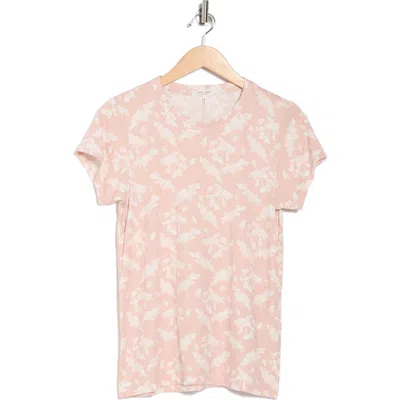 Rag & Bone Summer Leaf T-shirt In Pink