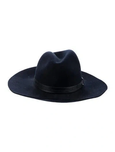 Pre-owned Rag & Bone Sun Hat In Blue
