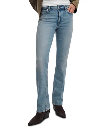 Rag & Bone Sutton Mid Rise Slim Cigarette Jeans In Rosland In Blue