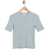 Rag & Bone Tam Short Sleeve Sweater In Blue
