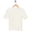Rag & Bone Tam Short Sleeve Sweater In White