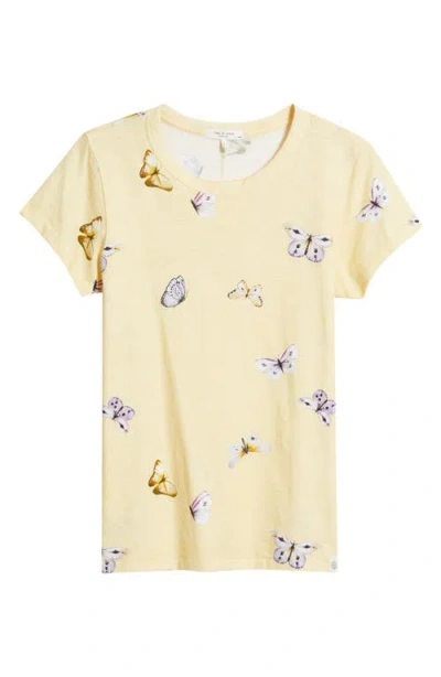 Rag & Bone Tammy Butterfly Pima Cotton T-shirt In Multi