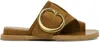 Rag & Bone Tan Beau Buckle Sandals In Tobaccosd