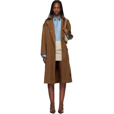 Rag & Bone Tan Rue Cotton Trench Coat In Brown