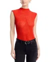 Rag & Bone Tana Wool Mock Neck Sweater In Orange