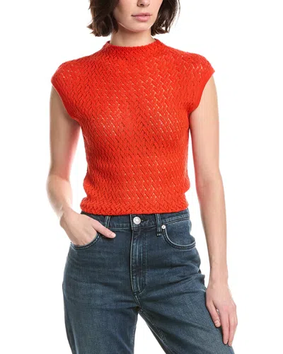 Rag & Bone Tana Wool Sweater In Red