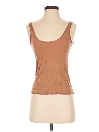 Pre-owned Rag & Bone Tank Top Brown Strapless Neckline Tops