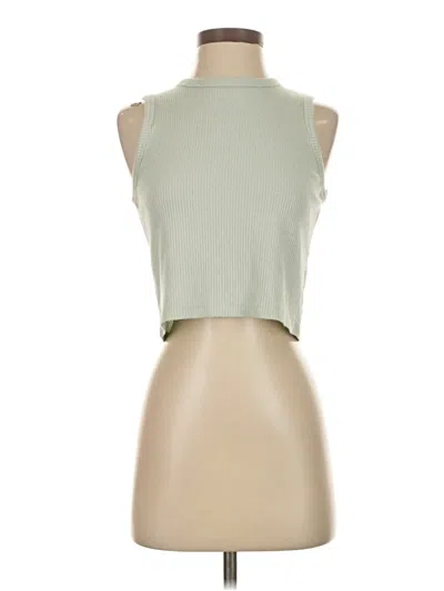Pre-owned Rag & Bone Tank Top Green Halter Neckline Tops