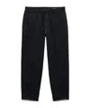 Rag & Bone Tapered Linen Trousers In Black