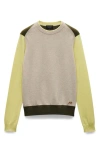 Rag & Bone Taron Colorblock Wool Sweater In Multi
