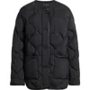 Rag & Bone Tatiana Down & Feather Fill Quilted Jacket In Black